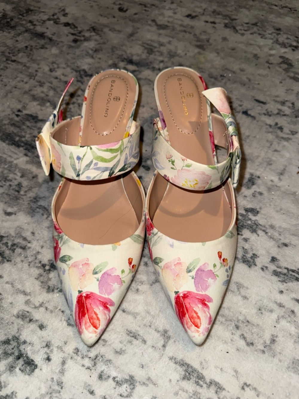 Bandolino Millie Mule Floral kitten heel mule - Picture 2 of 3